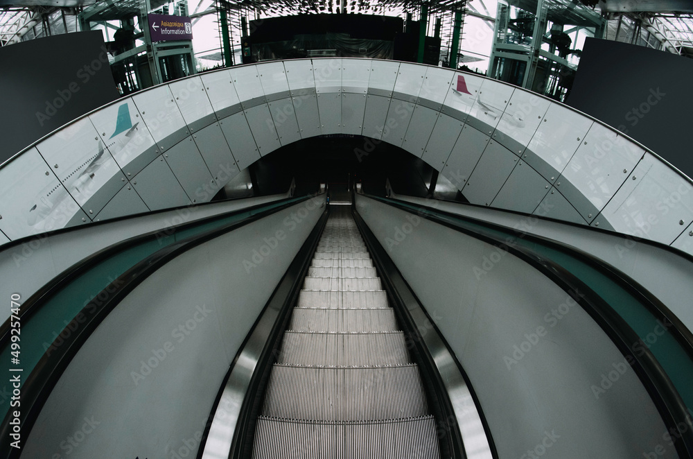 Fototapeta premium Empty airport inside