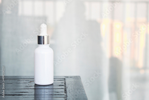 mockup of product medical skin care bottle cosmetic tube of beauty makeup facial, treatment cleanser face foam
