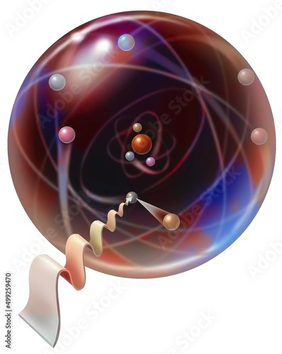 Bohr's circular orbits: electrons orbit on them.