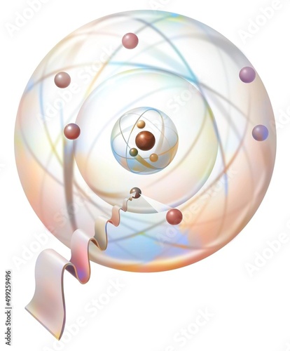 Bohr's circular orbits: electrons orbit on them.
