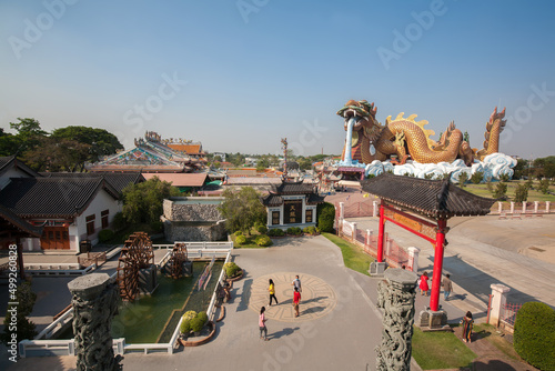 Quadro su tela Dragon Descendants Museum, It's Unique museum in the shape of a massive dragon,