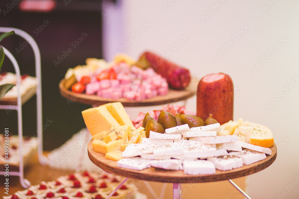 cold meats table with cheeses for party cold meats table with cheeses for party