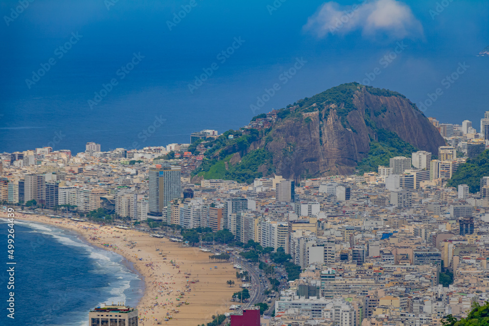 Obraz premium Rio de Janeiro - Brasilien - von Zuckerhut aus gesehen