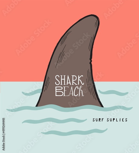Surfing California. Big Wave beach sports summer vacation t-shirt print vector illustration.