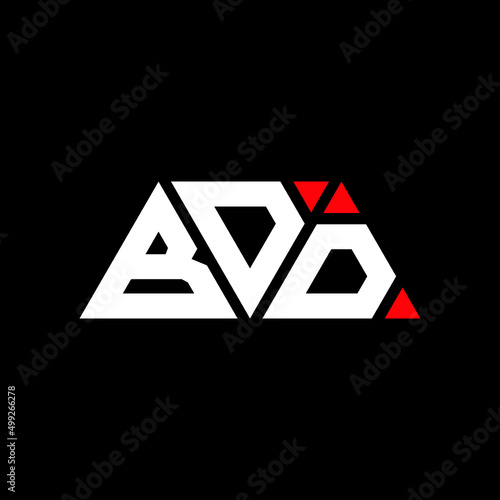BDD triangle letter logo design with triangle shape. BDD triangle logo design monogram. BDD triangle vector logo template with red color. BDD triangular logo Simple, Elegant, and Luxurious Logo...