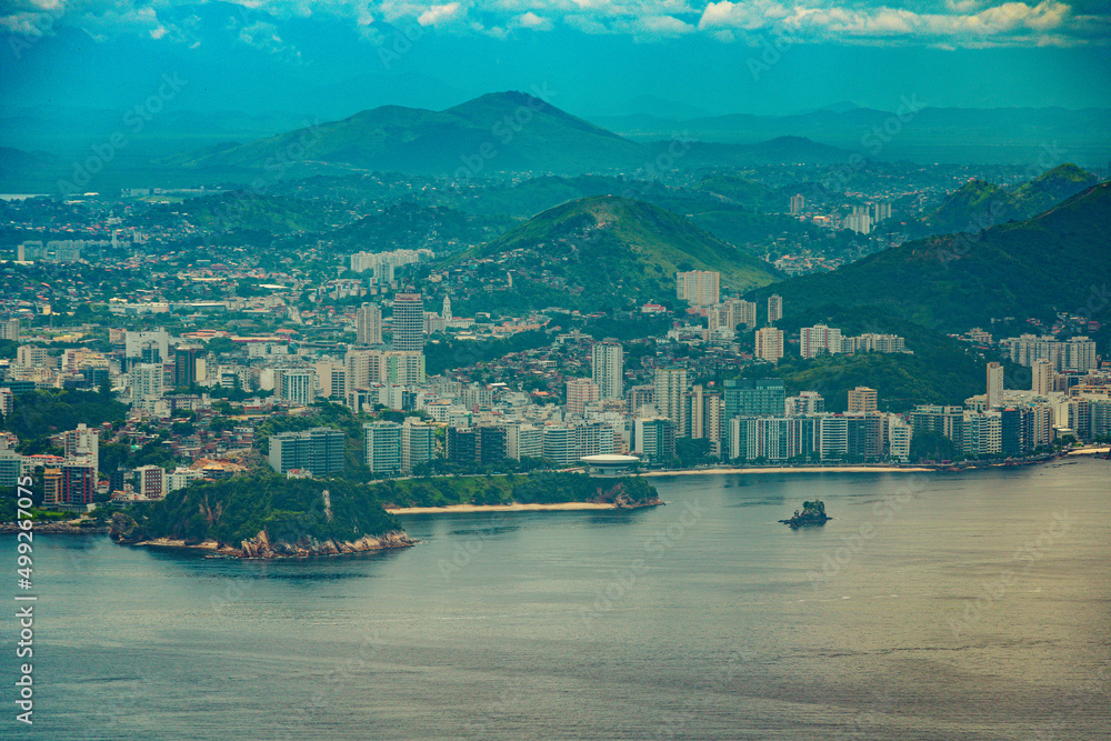 Blick auf Rio de Janeiro von Zuckerhut in Brasilien