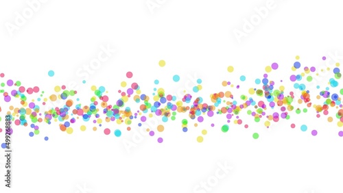 Color dots on white background