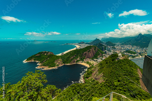 Fototapeta Naklejka Na Ścianę i Meble -  Brasilien - Rio de Janeiro von oben - von Zuckerhut aus gesehen