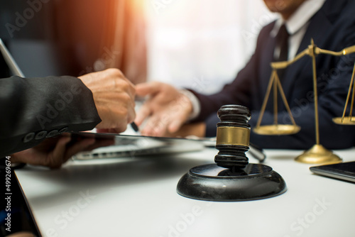 Wallpaper Mural Business and lawyers discussing contract papers  Consultation and legal concepts, lawyers,  Torontodigital.ca