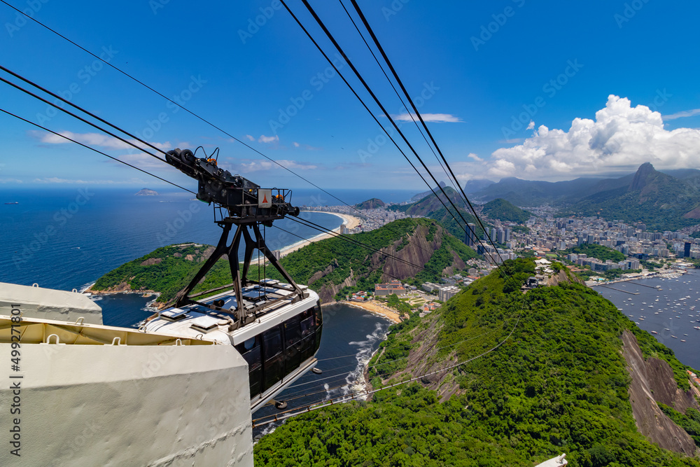 Blick von oben von Zuckerhut auf Rio de Janeiro - Brasilien