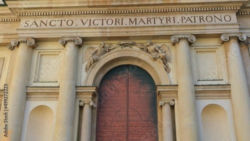 basilica san vittore di varese, italia, san vittore basilica of varese, italy  photo