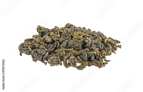 green tea isolated on white background