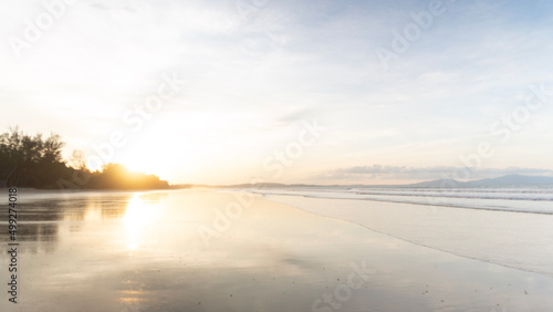 sunset on the beach