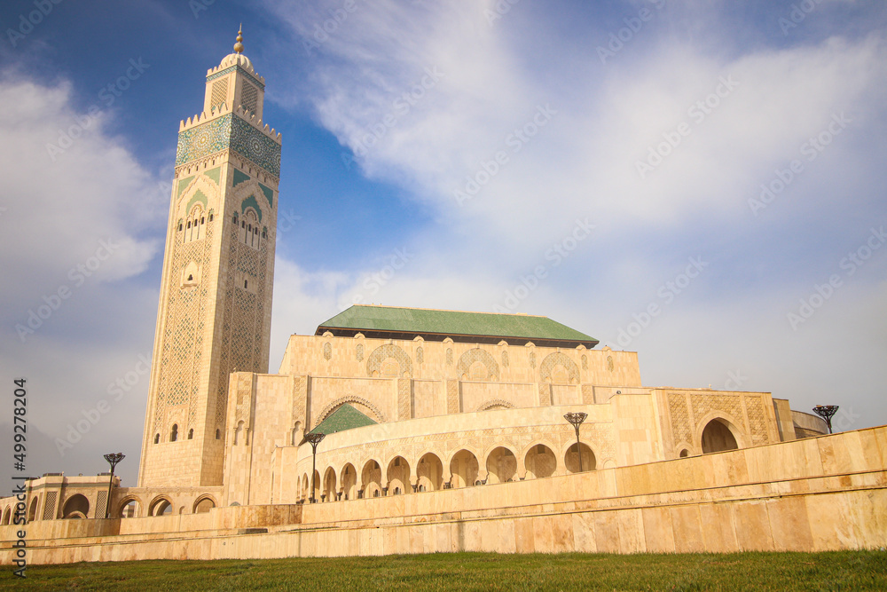 Obraz premium Hassan 2 mosque in Casablanca, Morocco