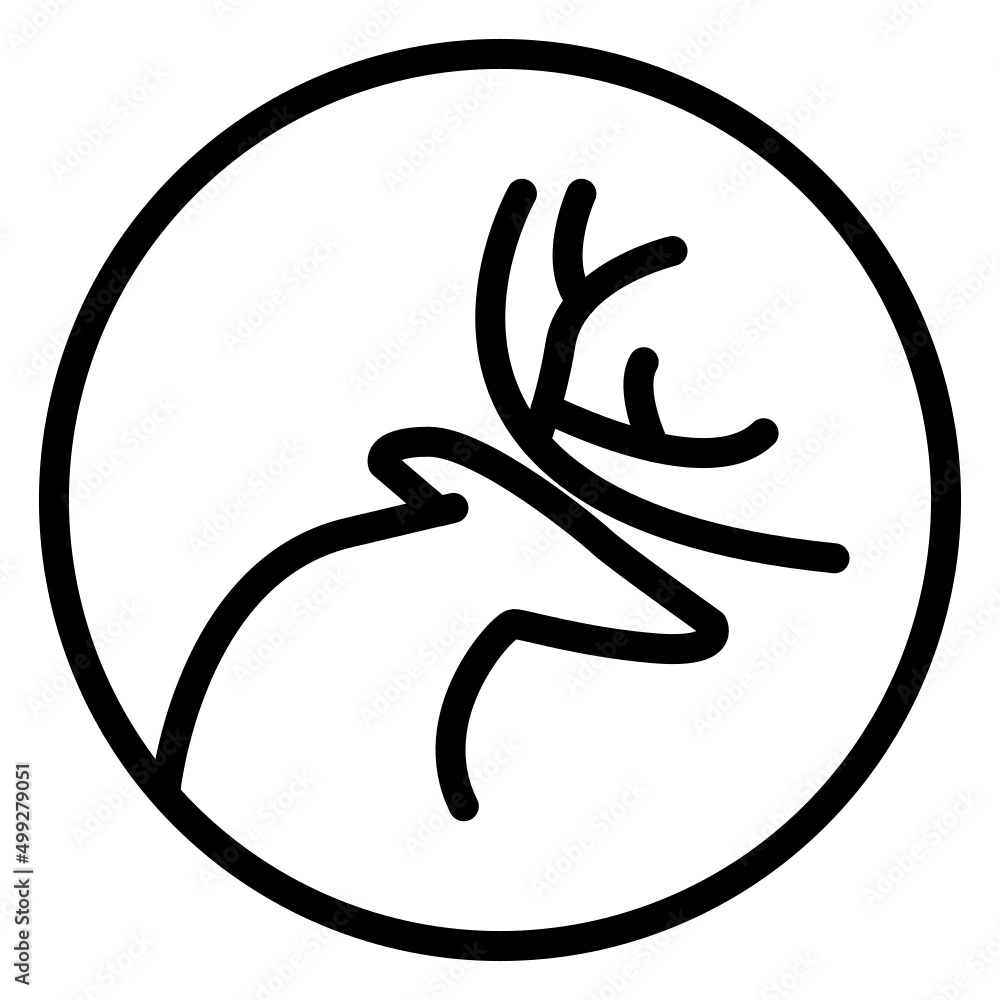 Fototapeta premium deer sign