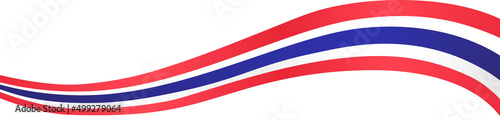 Corner waving  Thailand flag  isolated  on png or transparent background,Symbol of Thailand,template for banner,card,advertising ,promote,and business matching country poster, vector illustration