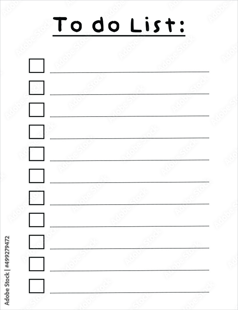 To do list template. Daily planner page. Lined paper sheet. Blank white notebook page isolated on grey. Stationery for education, office and planning a routine. Realistic vector illustration. Eps8 To do list template. Daily planner page. Lined paper sheet. Blank white notebook page isolated on grey. Stationery for education, office and planning a routine. Realistic vector illustration. Eps8