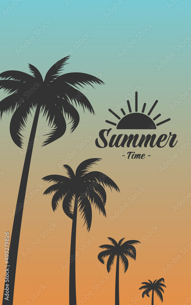 Summer time wallpaper, fun, party, background, vector, sky, picture, art, image, design, travel, poster, event