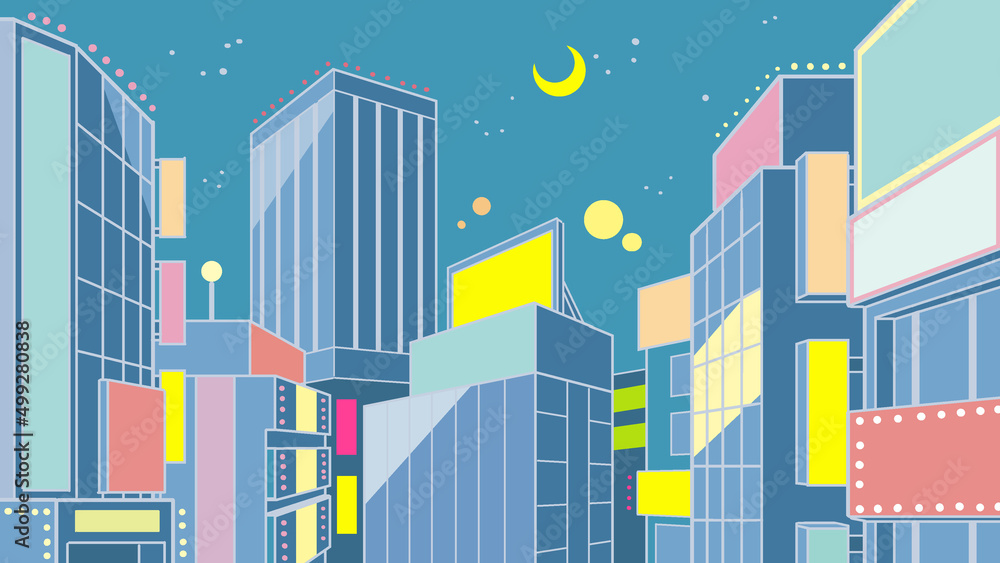 都会の夜景のイラスト 繁華街 歓楽街 夜の町 Stock Illustration Adobe Stock 都会の夜景のイラスト 繁華街 歓楽街 夜の町 Stock Illustration Adobe Stock