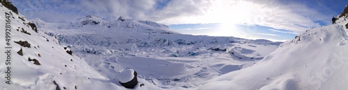 glaciares en Islandia, invierno en Islandia, Islandia, glaciares hermosos, nieve, glaciares