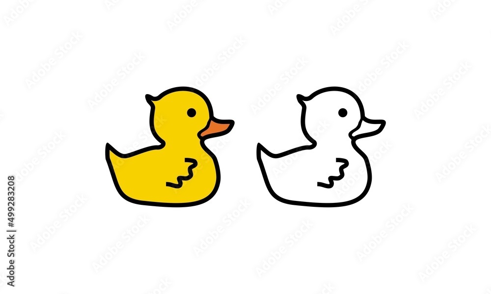 duckling logo template icon design