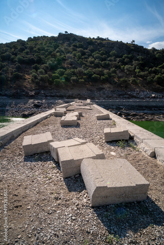 Cardenal bridge over Tagus river in the National Park of Monfrague photo