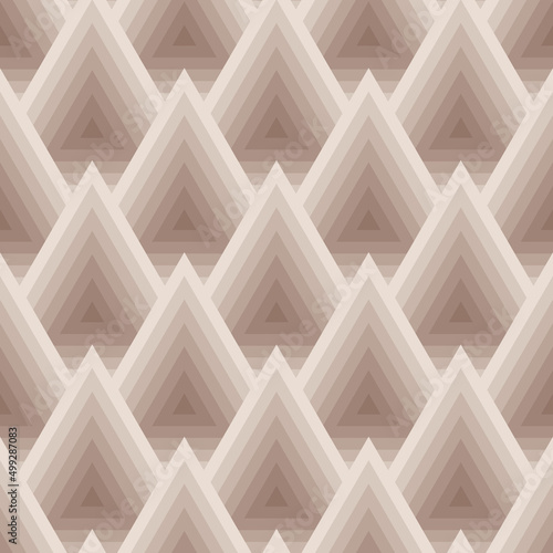 Brown geometric pattern with triangles, gradient color change