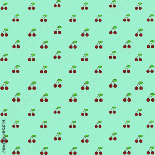 Wallpaper Mural Cheery pattern Torontodigital.ca