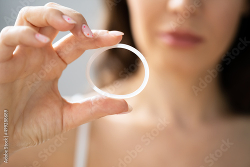 Diaphragm Vaginal Contraceptive Ring. Spermicide Contraception