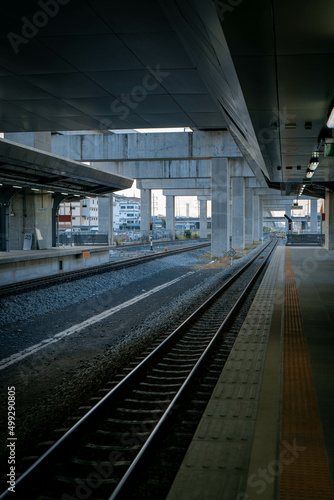 train station in the city