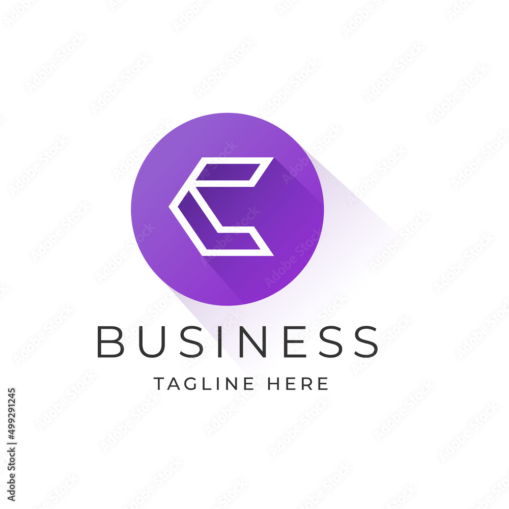 Minimalist letter C lines monogram style logo design template with circle shape element Minimalist letter C lines monogram style logo design template with circle shape element