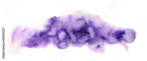 Purple Watercolor painting stain color texture and abstract, illustration Vector, Template.