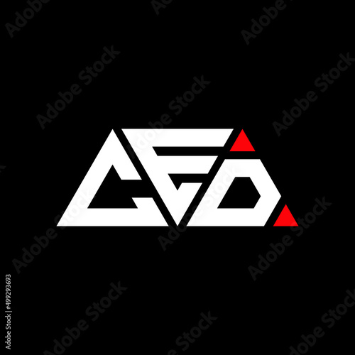 CED triangle letter logo design with triangle shape. CED triangle logo design monogram. CED triangle vector logo template with CEd color. CED triangular logo Simple, Elegant, and Luxurious Logo...