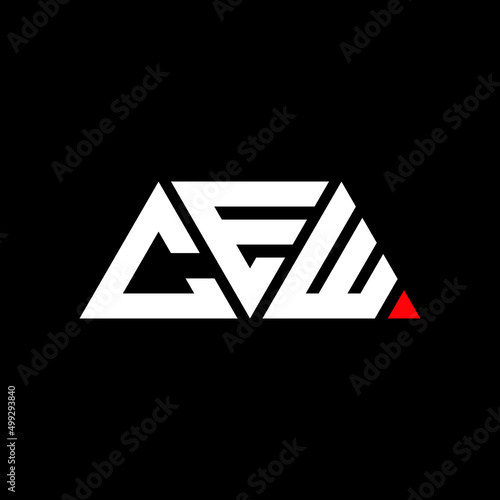 CEW triangle letter logo design with triangle shape. CEW triangle logo design monogram. CEW triangle vector logo template with CEd color. CEW triangular logo Simple, Elegant, and Luxurious Logo...
