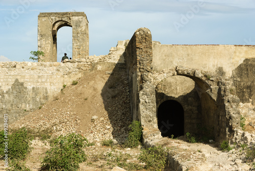 Tablou pe pânză Jaffna Dutch Fort damaged by the LTTE