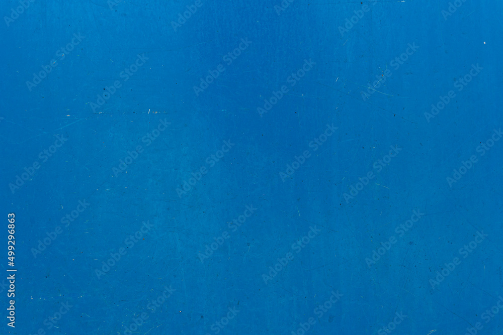 Background and textured of old blue on iron surface.