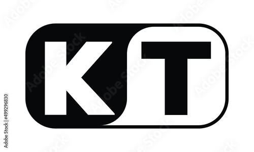 KT wi-fi shape logo design vector template