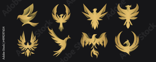 Gold Gradient Bird Bundle