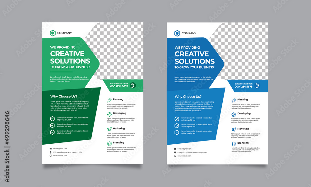 Creative New Corporate Business Flyer Template . Creative New Corporate Business Flyer Template .