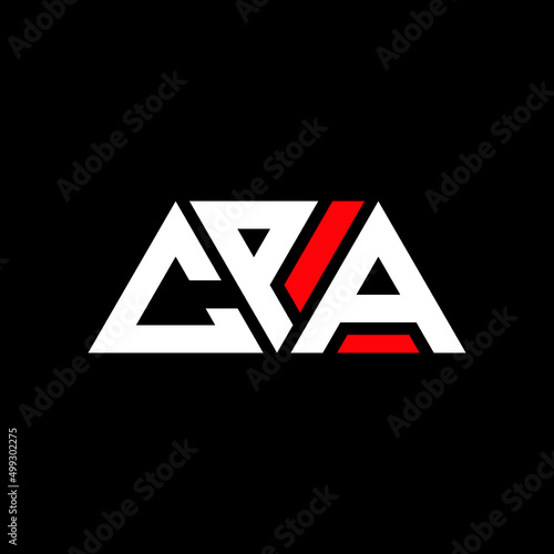 CPA triangle letter logo design with triangle shape. CPA triangle logo design monogram. CPA triangle vector logo template with red color. CPA triangular logo Simple, Elegant, and Luxurious Logo...