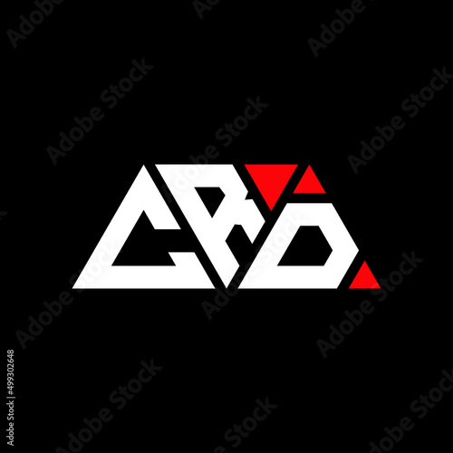 CRD triangle letter logo design with triangle shape. CRD triangle logo design monogram. CRD triangle vector logo template with red color. CRD triangular logo Simple, Elegant, and Luxurious Logo...