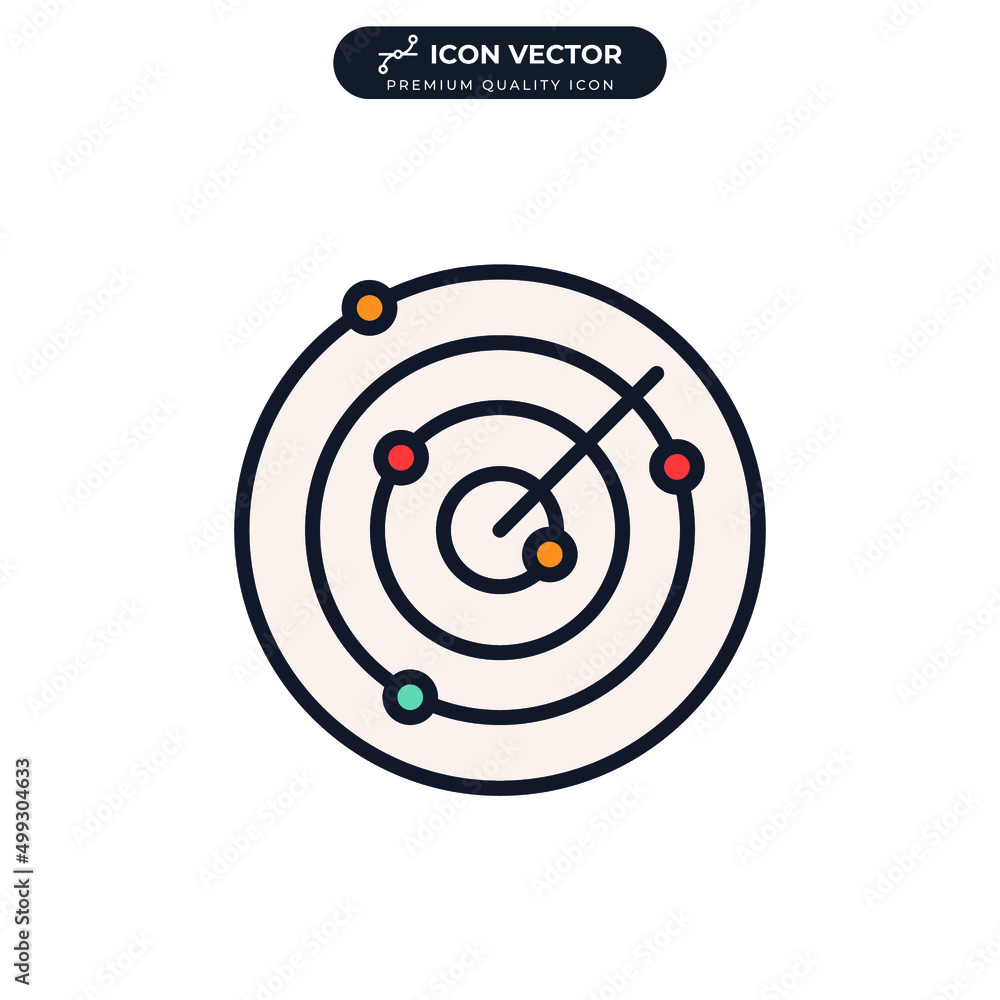 radar icon symbol template for graphic and web design collection logo vector illustration radar icon symbol template for graphic and web design collection logo vector illustration