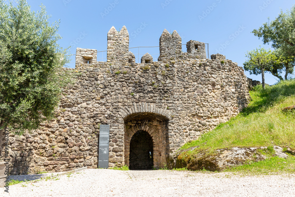 Fototapeta premium The Traitor's Gate (the Field Gate) at the medieval castle of Penela town, district of Coimbra, province of Beira Litoral, Portugal