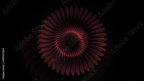 Dark abstraction. Motion. Not a colored spiral that turns in the center of the footage on a black background.