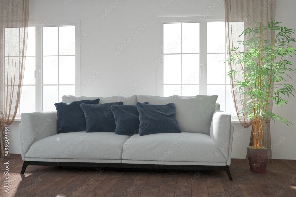 Fototapeta premium Modern interior design. 3D illustration