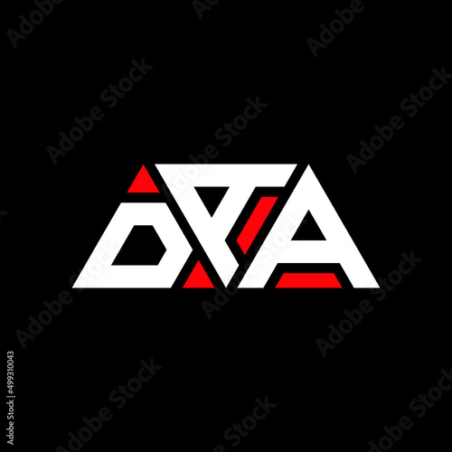 DAA triangle letter logo design with triangle shape. DAA triangle logo design monogDAm. DAA triangle vector logo template with red color. DAA triangular logo Simple, Elegant, and Luxurious Logo...