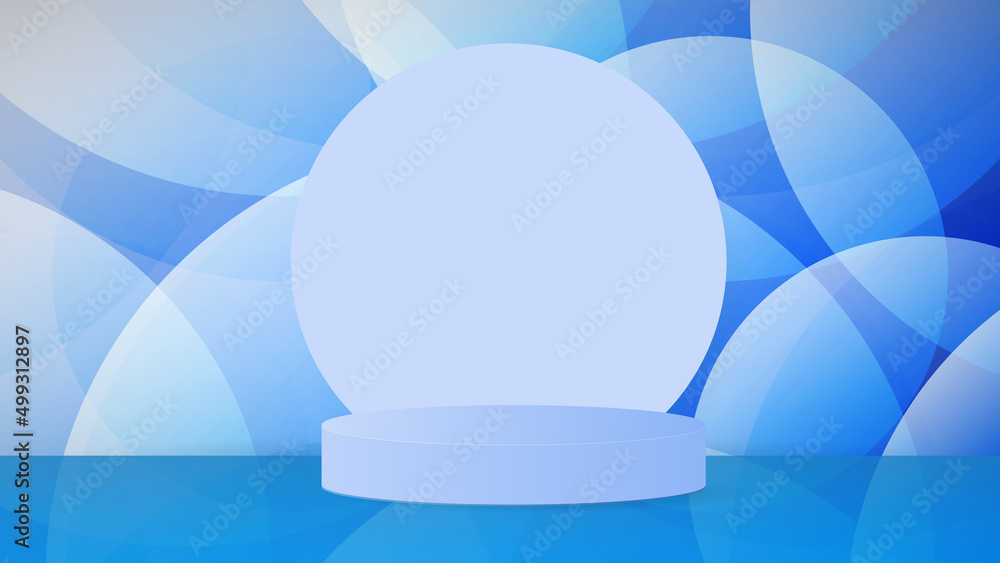 Blue Podium on blue background , Flat Modern design , illustration Vector EPS 10 Blue Podium on blue background , Flat Modern design , illustration Vector EPS 10