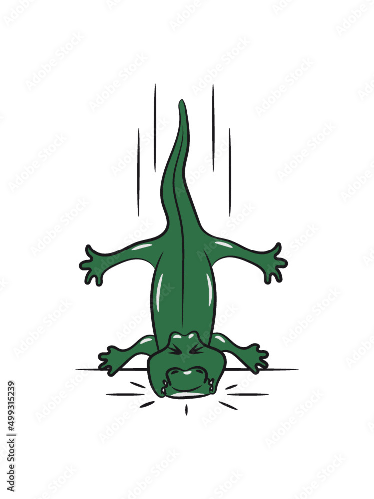 Fototapeta premium Krokodil Reptil herab 