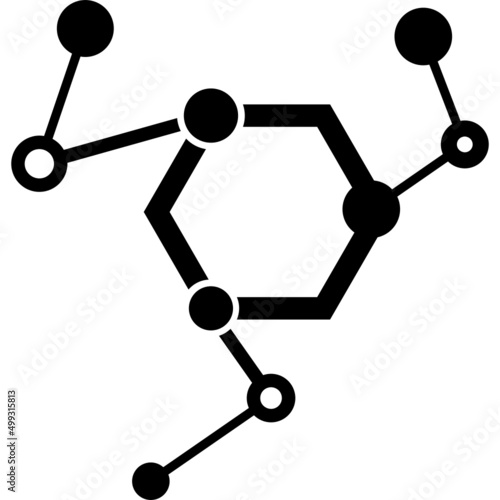 chemical structure icon