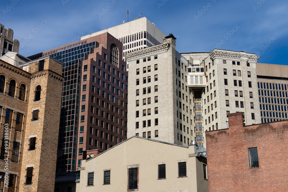 Office Buildings and Skyscrapers in Downtown Providence Rhode Island